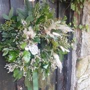Christmas winter wreath 