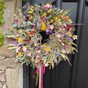 Dried summer wreath 