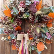 Autumn wreath dried 